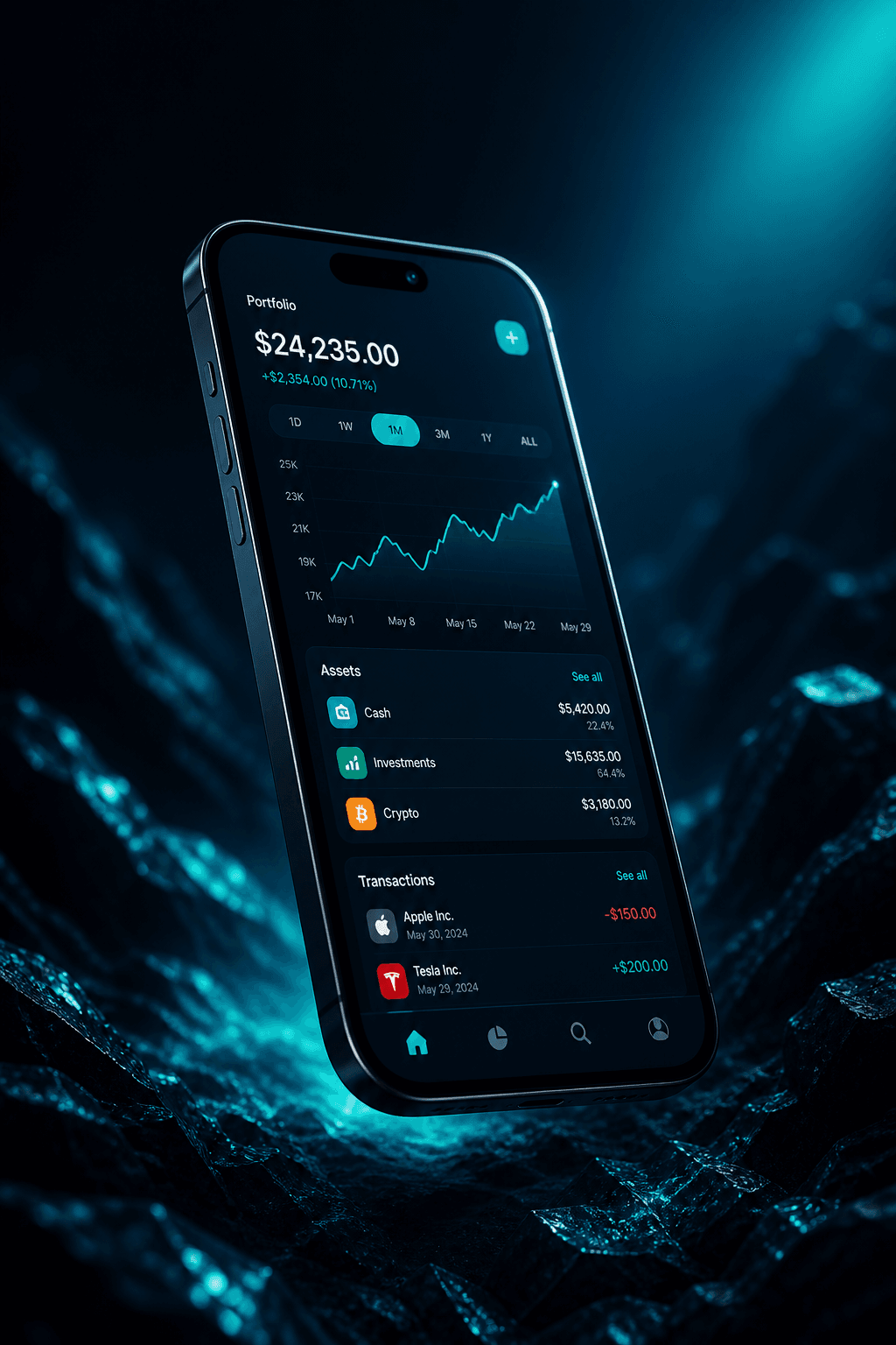 موکاپ اپلیکیشن موبایل ناوین